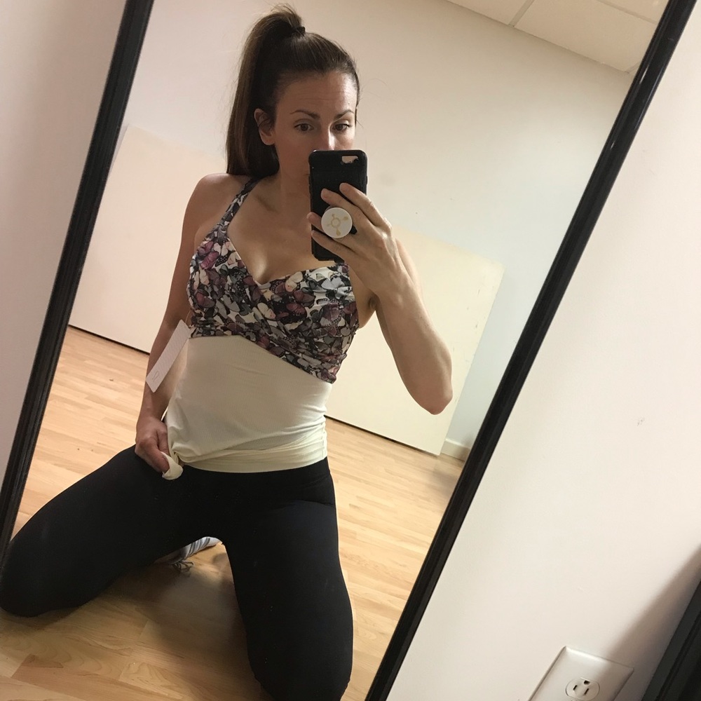 Lululemon Butterfly Pattern Top Size 6